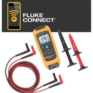 DC Egyenfesz&uuml;lts&eacute;g m&eacute;rő, adatt&aacute;rol&oacute;s Voltm&eacute;rő műszer, bluetooth kapcsolattal Fluke FLK-V3001 FC Fluke Connect&trade;