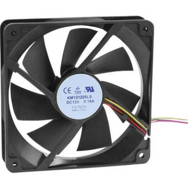 Axiális ventilátor (ipari) 12 V/DC 65.22 m³/h (Sz x Ma x Mé) 120 x 120 x 25 mm KM121225LS(1A1) Axiális ventilátor (ipari) 12 V/DC 65.22 m³/h (Sz x Ma x Mé) 120 x 120 x 25 mm KM121225LS(1A1)