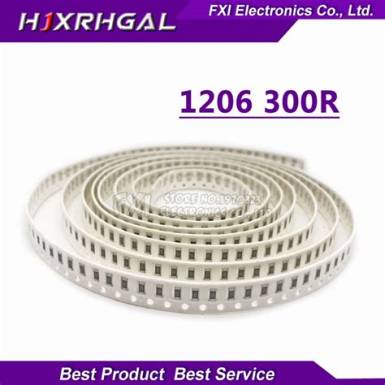 Vastagréteg ellenállás 300 Ω SMD 1206 0.25 W 1 % 100 ±ppm/°C Royalohm 1206S4F3000T5E 1 db Vastagréteg ellenállás 300 Ω SMD 1206 0.25 W 1 % 100 ±ppm/°C Royalohm 1206S4F3000T5E 1 db