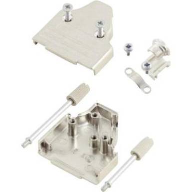 D-SUB ház, pólusszám: 15, fém, 45 °, ezüst, MH Connectors MHDM35-15-K D-SUB ház, pólusszám: 15, fém, 45 °, ezüst, MH Connectors MHDM35-15-K