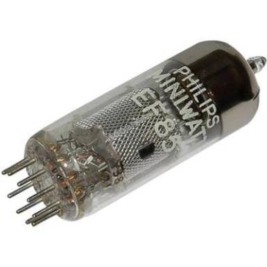 Elektroncső EF 85 = 6 BY 7, pólusszám 9, novál foglalat, HF szabályozó pentóda Elektroncső EF 85 = 6 BY 7, pólusszám 9, novál foglalat, HF szabályozó pentóda