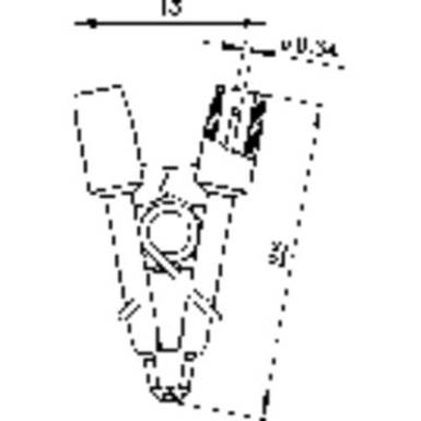SMD mérőcsipesz, rugós 0,64mm-es hegyű, 60V-ig használható fekete Sks Hirschmann Micro-SMD Clip1 SMD mérőcsipesz, rugós 0,64mm-es hegyű, 60V-ig használható fekete Sks Hirschmann Micro-SMD Clip1