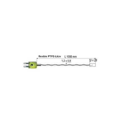 Hőmérséklet érzékelő K-Típus (NiCrNi) csatlakozóval, 0-tól +250 °C-ig PTFE bevonattal B+B Thermo-Technik 121453 Hőmérséklet érzékelő K-Típus (NiCrNi) csatlakozóval, 0-tól +250 °C-ig PTFE bevonattal B+B Thermo-Technik 121453