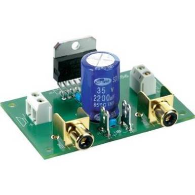 Hangfrekvenciás erősítő építőkészlet 2 x 35 W, 8 - 18 V/DC, 20 Hz - 20 kHz, 2 - 4 Ω, Conrad Hangfrekvenciás erősítő építőkészlet 2 x 35 W, 8 - 18 V/DC, 20 Hz - 20 kHz, 2 - 4 Ω, Conrad