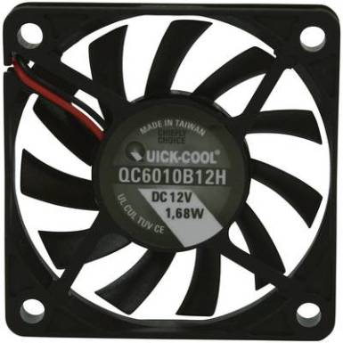 Axiális ventilátor (ipari), 12 V/DC 25.74 m³/h (Sz x Ma x Mé) 60 x 60 x 10 mm QuickCool Axiális ventilátor (ipari), 12 V/DC 25.74 m³/h (Sz x Ma x Mé) 60 x 60 x 10 mm QuickCool