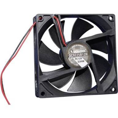 Axiális ventilátor (ipari), 12 V/DC 100.24 m³/h (Sz x Ma x Mé) 92 x 92 x 25 mm QuickCool QC9225B12H Axiális ventilátor (ipari), 12 V/DC 100.24 m³/h (Sz x Ma x Mé) 92 x 92 x 25 mm QuickCool QC9225B12H