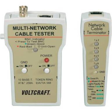 UTP, hálózati kábel teszter, érpár vizsgáló Voltcraft CT-1 UTP, hálózati kábel teszter, érpár vizsgáló Voltcraft CT-1
