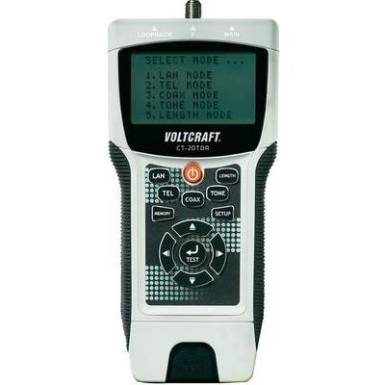 UTP, LAN h&aacute;l&oacute;zati k&aacute;bel teszter, koax k&aacute;bel teszter VOLTCRAFT CT-20TDR