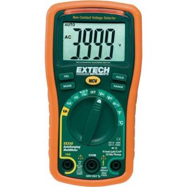 Digitális multiméter, mérőműszer, kitöltési tényező és hőmérséklet méréssel 10A AC/DC Extech EX330 Digitális multiméter, mérőműszer, kitöltési tényező és hőmérséklet méréssel 10A AC/DC Extech EX330