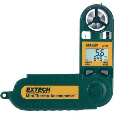Légáramlásmérő, hő- és páratartalom mérő, Extech 45158 Légáramlásmérő, hő- és páratartalom mérő, Extech 45158