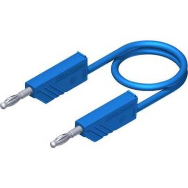 M&eacute;rőzsin&oacute;r, m&eacute;rővezet&eacute;k 2db 4mm-es toldhat&oacute; ban&aacute;ndug&oacute;val 2,5 mm&sup2; PVC, 0.50m k&eacute;k SKS Hirschmann CO MLN 50/2,5