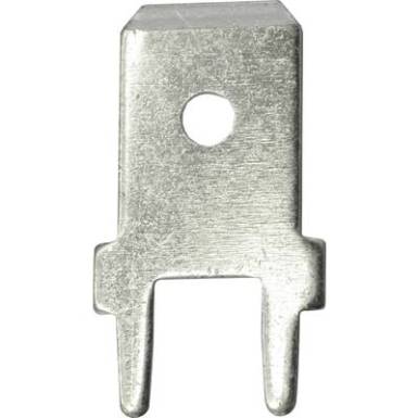 Dugaszoló csúszósaru, 6,3 mm / 0,8 mm 180° szigeteletlen, fémes Vogt Verbindungstechnik 3866a.61 100 db Dugaszoló csúszósaru, 6,3 mm / 0,8 mm 180° szigeteletlen, fémes Vogt Verbindungstechnik 3866a.61 100 db