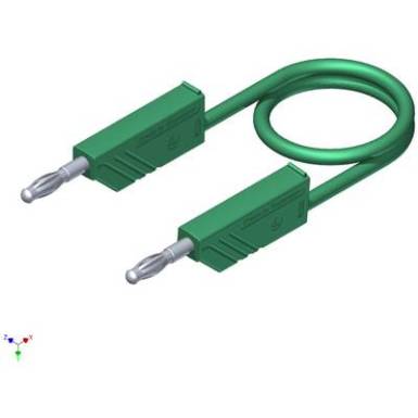 Mérőzsinór, mérővezeték 2db 4mm-es toldható banándugóval 1 mm² Szilikon, 0.50m zöld SKS Hirschmann CO MLN SIL 50/1 Mérőzsinór, mérővezeték 2db 4mm-es toldható banándugóval 1 mm² Szilikon, 0.50m zöld SKS Hirschmann CO MLN SIL 50/1