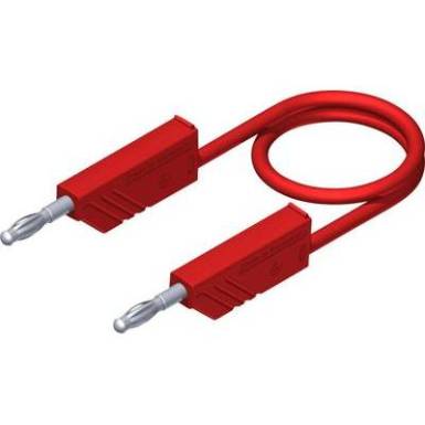 Mérőzsinór, mérővezeték 2db 4mm-es toldható banándugóval 2,5 mm² PVC, 1m piros SKS Hirschmann CO MLN 100/2,5 Mérőzsinór, mérővezeték 2db 4mm-es toldható banándugóval 2,5 mm² PVC, 1m piros SKS Hirschmann CO MLN 100/2,5