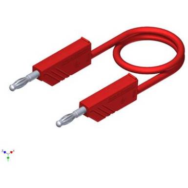 Mérőzsinór, mérővezeték 2db 4mm-es toldható banándugóval 1 mm² Szilikon, 1.50m piros SKS Hirschmann CO MLN SIL 150/1 Mérőzsinór, mérővezeték 2db 4mm-es toldható banándugóval 1 mm² Szilikon, 1.50m piros SKS Hirschmann CO MLN SIL 150/1