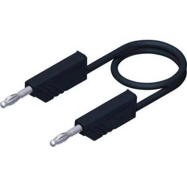 Mérőzsinór, mérővezeték 2db 4mm-es toldható banándugóval 2,5 mm² PVC, 0.50m fekete SKS Hirschmann CO MLN 50/2,5 Mérőzsinór, mérővezeték 2db 4mm-es toldható banándugóval 2,5 mm² PVC, 0.50m fekete SKS Hirschmann CO MLN 50/2,5