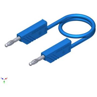 Mérőzsinór, mérővezeték 2db 4mm-es toldható banándugóval 1 mm² Szilikon, 2m kék SKS Hirschmann CO MLN SIL 200/1 Mérőzsinór, mérővezeték 2db 4mm-es toldható banándugóval 1 mm² Szilikon, 2m kék SKS Hirschmann CO MLN SIL 200/1