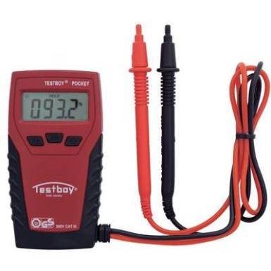 Digitális multiméter, zseb mérőműszer, LED-es zseblámpával CAT III 300V Testboy Pocket Digitális multiméter, zseb mérőműszer, LED-es zseblámpával CAT III 300V Testboy Pocket