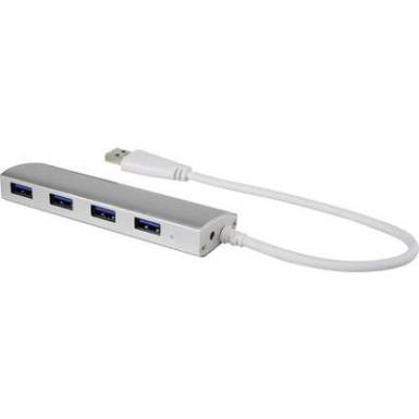 4 portos USB hub, alumínium, Renkforce 1234385 4 portos USB hub, alumínium, Renkforce 1234385