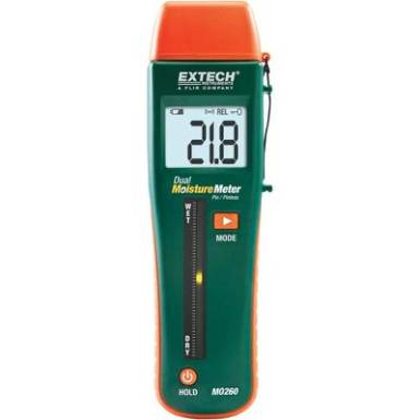 Fanedvességmérő, anyagnedvesség mérő műszer Extech MO260 Fanedvességmérő, anyagnedvesség mérő műszer Extech MO260