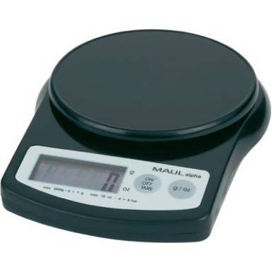 Digitális asztali mérleg, levélmérleg fekete színű 2kg/1g Maul MAULalpha 2000G Digitális asztali mérleg, levélmérleg fekete színű 2kg/1g Maul MAULalpha 2000G