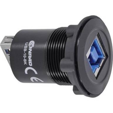 Beépíthető USB 3.0 aljzat Conrad 92007P24 Beépíthető USB 3.0 aljzat Conrad 92007P24