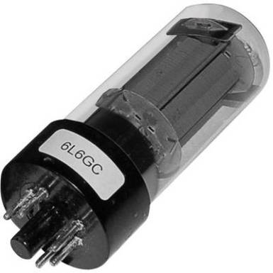 Elektroncső 6 L 6 GC, p&oacute;lussz&aacute;m 8, okt&aacute;l foglalat, V&eacute;gpent&oacute;da