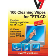 V7 CLEANING WIPES SMALL TUBE 100PCS FOR TFT LCD NOTEBOOK