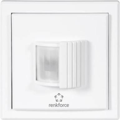 Beépíthető, vezeték nélküli mozgásérzékelő, 1 csatornás, max. 150 m, fehér, renkforce RS2W Beépíthető, vezeték nélküli mozgásérzékelő, 1 csatornás, max. 150 m, fehér, renkforce RS2W
