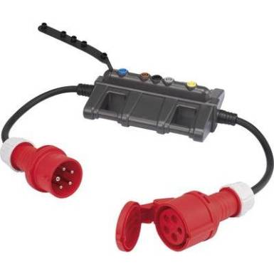Árammérő adapter, mérésadapter lakatfogókhoz, banándugós csatlakozással, CEE csatlakozókkal 16A-ig Voltcraft DLA-3L 16 Árammérő adapter, mérésadapter lakatfogókhoz, banándugós csatlakozással, CEE csatlakozókkal 16A-ig Voltcraft DLA-3L 16