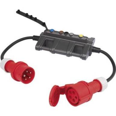 Árammérő adapter, mérésadapter lakatfogókhoz, banándugós csatlakozással, CEE csatlakozókkal 32A-ig Voltcraft DLA-3L 32 Árammérő adapter, mérésadapter lakatfogókhoz, banándugós csatlakozással, CEE csatlakozókkal 32A-ig Voltcraft DLA-3L 32