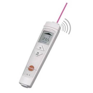 Infrav&ouml;r&ouml;s hőm&eacute;rő, t&aacute;vhőm&eacute;rő 6:1 optik&aacute;val -50 től +300&deg;C-ig Testo 826-T2