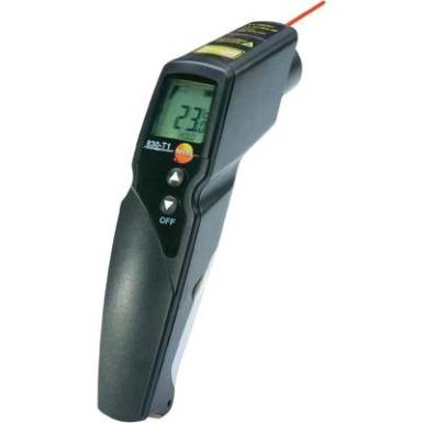 Infravörös hőmérő, távhőmérő 10:1 optikával -30 től +400°C-ig Testo 830-T1 Infravörös hőmérő, távhőmérő 10:1 optikával -30 től +400°C-ig Testo 830-T1