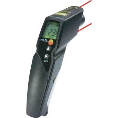 Infravörös hőmérő, távhőmérő 12:1 optikával -30 től +400°C-ig Testo 830-T2 Infravörös hőmérő, távhőmérő 12:1 optikával -30 től +400°C-ig Testo 830-T2