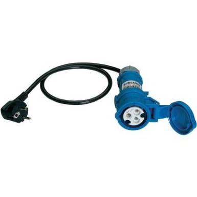 Mérőadapter, mérőkábel 1 fázisú fogyasztókhoz (földelt dugó - CEE aljzat) Benning 16 A CEE 044143 Mérőadapter, mérőkábel 1 fázisú fogyasztókhoz (földelt dugó - CEE aljzat) Benning 16 A CEE 044143