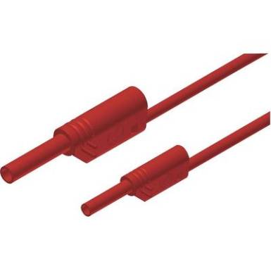 Mérőzsinór, szigetelt mérővezeték 2/4mm-es toldható banándugóval 1 mm², 1m, piros SKS Hirschmann MAL S WS 2-4 100/1 Au Mérőzsinór, szigetelt mérővezeték 2/4mm-es toldható banándugóval 1 mm², 1m, piros SKS Hirschmann MAL S WS 2-4 100/1 Au