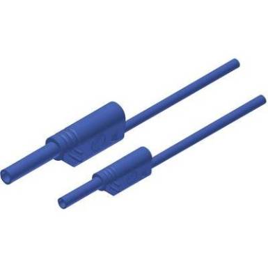 M&eacute;rőzsin&oacute;r, szigetelt m&eacute;rővezet&eacute;k 2/4mm-es toldhat&oacute; ban&aacute;ndug&oacute;val 1 mm&sup2;, 1m, k&eacute;k SKS Hirschmann MAL S WS 2-4 100/1 Au