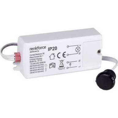 Érintés nélküli közelítés kapcsoló, IP20, max. 500W, renkforce Érintés nélküli közelítés kapcsoló, IP20, max. 500W, renkforce