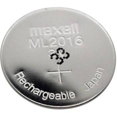 Gombakkumulátor 25 mAh 3 V, Maxell ML2016 Gombakkumulátor 25 mAh 3 V, Maxell ML2016