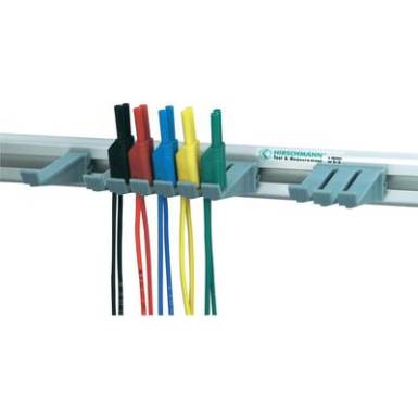 M&eacute;rőzsin&oacute;r, m&eacute;rővezet&eacute;k k&eacute;szlet 2mm-es ban&aacute;ndug&oacute;val, fali tart&oacute;val CAT III 1000V 1m SKS Hirschmann PMS 2 S LMLH MVL S