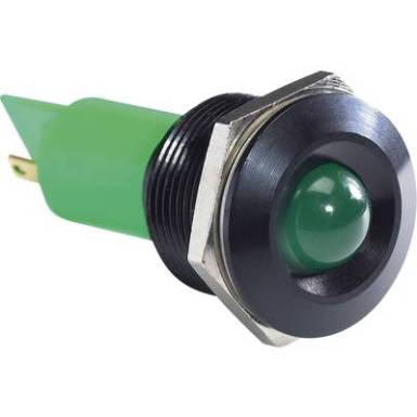 LED-es jelzőlámpa, Zöld 24 V/DC, 24 V/AC APEM Q19P1BXXG24AE LED-es jelzőlámpa, Zöld 24 V/DC, 24 V/AC APEM Q19P1BXXG24AE