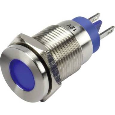 LED-es jelzőlámpa, Kék 12 V GQ16F-D/B/12V/N LED-es jelzőlámpa, Kék 12 V GQ16F-D/B/12V/N