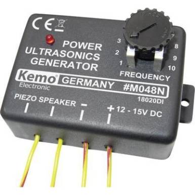 Kemo ultrahang generátor modul, 12V, max.: 25m, 10-40 kHz, M048 Kemo ultrahang generátor modul, 12V, max.: 25m, 10-40 kHz, M048