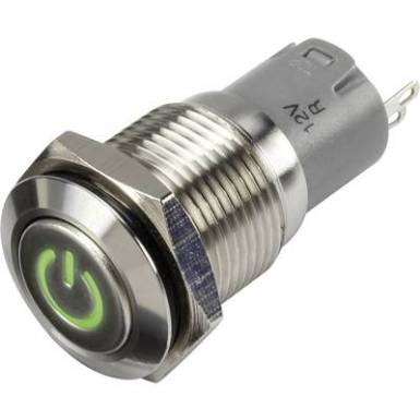 Nyomógomb 48 V/DC 2 A 1 x KI/(BE) Conrad LAS2GQF-11DT/G/12V/S/P IP65 Nyomógomb 48 V/DC 2 A 1 x KI/(BE) Conrad LAS2GQF-11DT/G/12V/S/P IP65