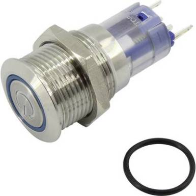 Nyomógomb 48 V/DC 2 A 1 x KI/(BE) Conrad LAS2GQF-11ET/R/12V/S/P IP65 Nyomógomb 48 V/DC 2 A 1 x KI/(BE) Conrad LAS2GQF-11ET/R/12V/S/P IP65