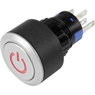Nyomógomb 250 V/AC 3 A 1 x KI/(BE) Conrad LAS1-AWY-11T/R/12V/P IP65 Nyomógomb 250 V/AC 3 A 1 x KI/(BE) Conrad LAS1-AWY-11T/R/12V/P IP65