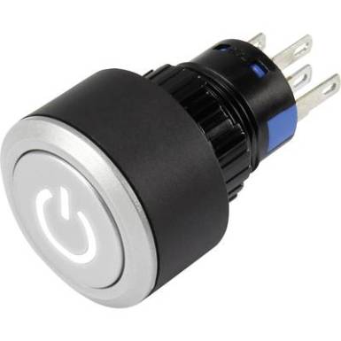 Nyom&oacute;gomb 250 V/AC 3 A 1 x KI/(BE) Conrad LAS1-AWY-11T/W/12V/P IP65