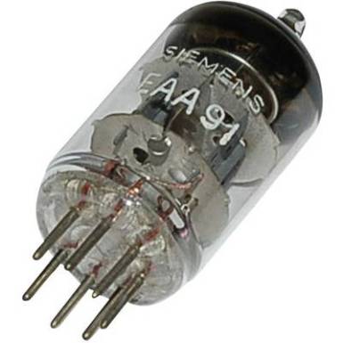 Elektroncső EAA/EB 91 = 6 AL 5, pólusszám 7, Kettős dióda Elektroncső EAA/EB 91 = 6 AL 5, pólusszám 7, Kettős dióda