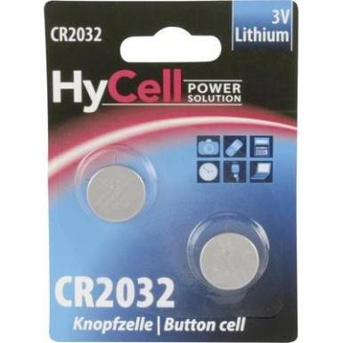 CR 2032 Lithium gomb akkumulátor 2db-os szett 200mAh 3V HyCell 5020202 CR 2032 Lithium gomb akkumulátor 2db-os szett 200mAh 3V HyCell 5020202