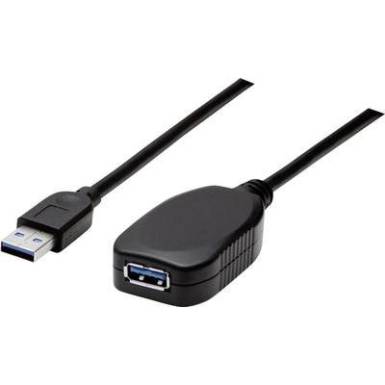 USB 3.0 told&oacute;k&aacute;bel [1x USB 3.0 dug&oacute; A - 1x USB 3.0 aljzat A] 5 m hossz&uacute; Manhattan 150712